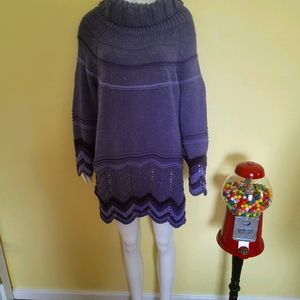 Purple Long Tunic & Sleeve Sweater. Plus Size 18/20